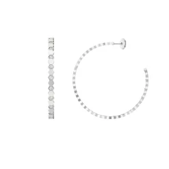 Créoles Bee de Chaumet Or blanc, diamants 085447