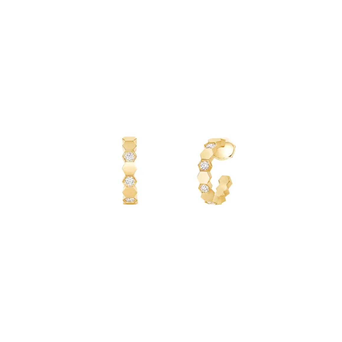 Créoles Bee de Chaumet Or jaune, diamants 085475