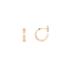 Créoles Bee de Chaumet Or rose, diamants 084809