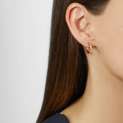 Créoles Bee de Chaumet Or rose, diamants 084809