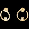 Créoles Le Cube Diamant or jaune et diamants