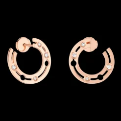 Créoles Pulse dinh van or rose et diamants