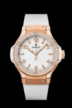 Gold White Diamonds 38MM