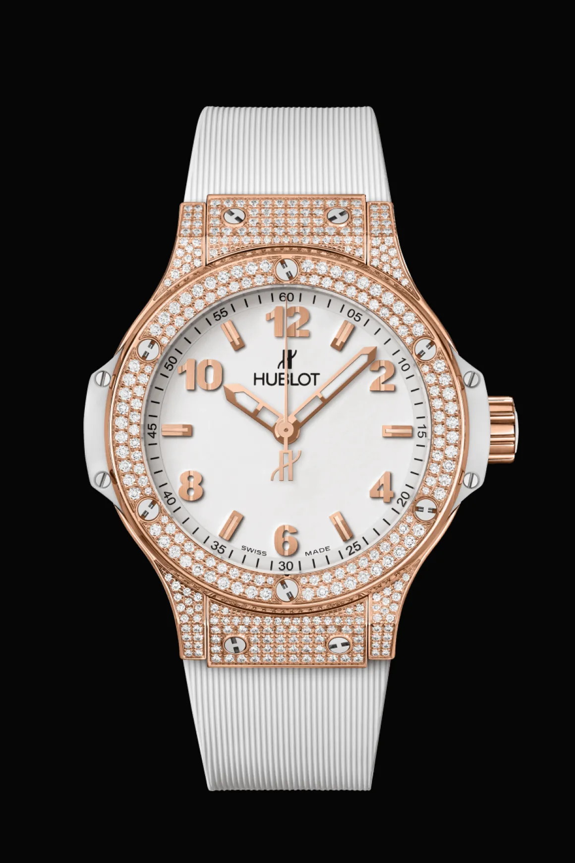 Gold White Pavé 38MM
