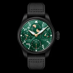 Grande Montre d'Aviateur Calendrier Perpétuel Édition Racing Green