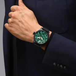Grande Montre d'Aviateur Calendrier Perpétuel Édition Racing Green