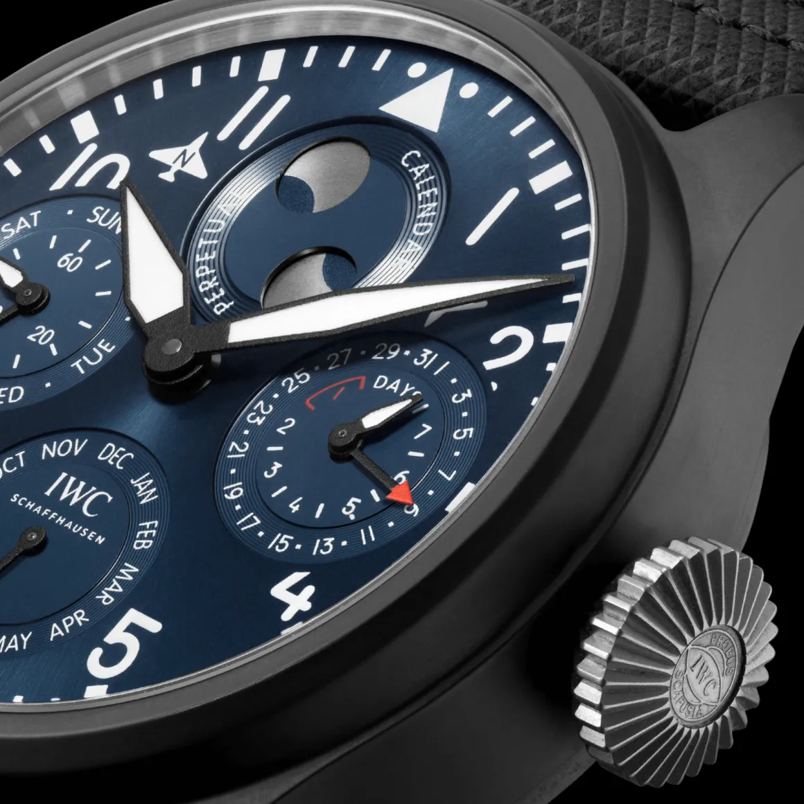 Grande montre d'aviateur calendrier perpétuel Edition « Rodeo drive »