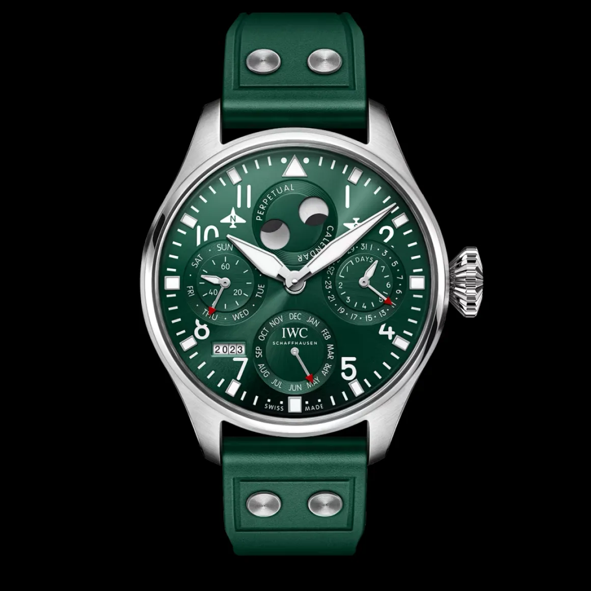 Grande montre d'aviateur calendrier perpétuel