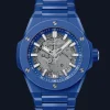 Integrated Time Only Blue Indigo Ceramic 40MM