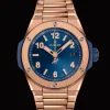 Integrated Time Only King Gold Blue 38MM