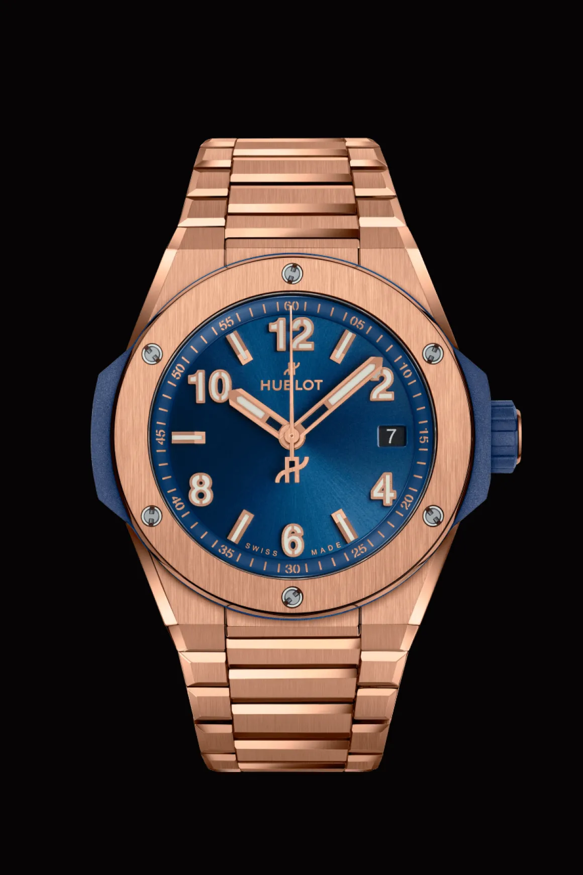 Integrated Time Only King Gold Blue 38MM