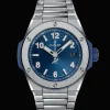 Integrated Time Only Titanium Blue 38MM