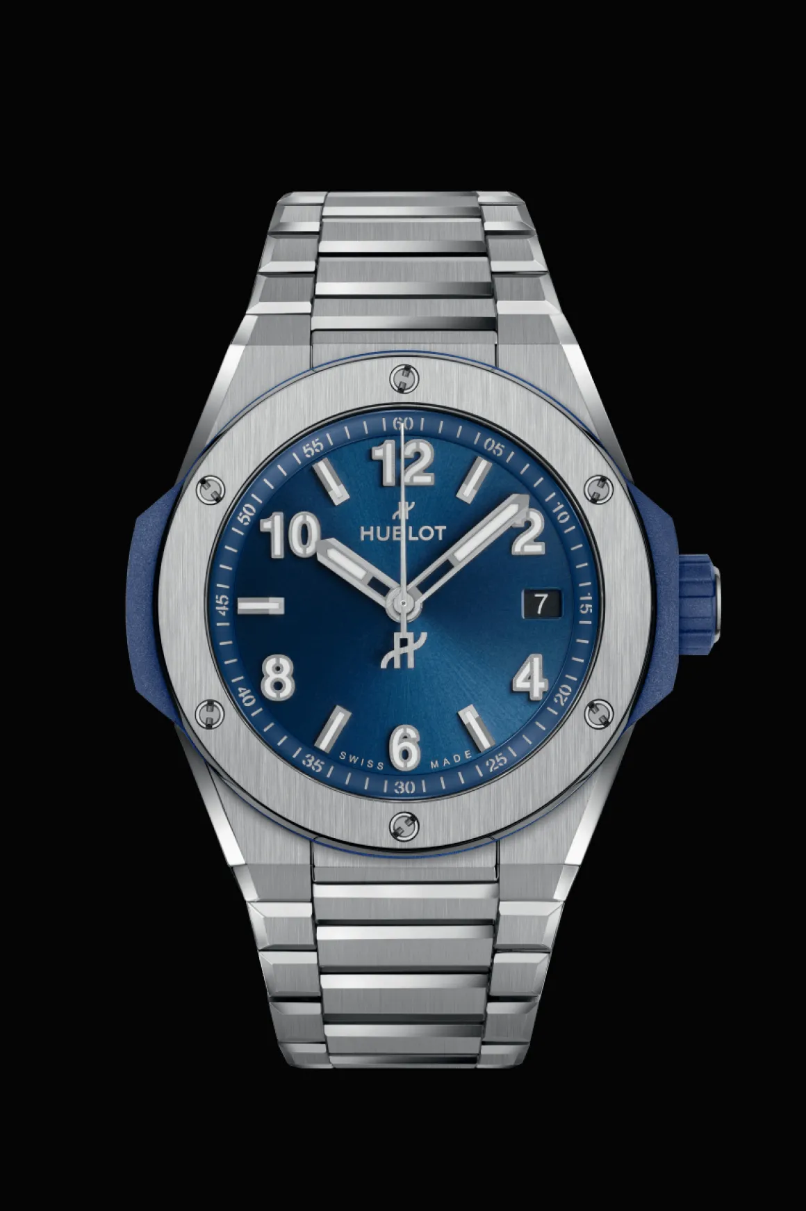 Integrated Time Only Titanium Blue 38MM