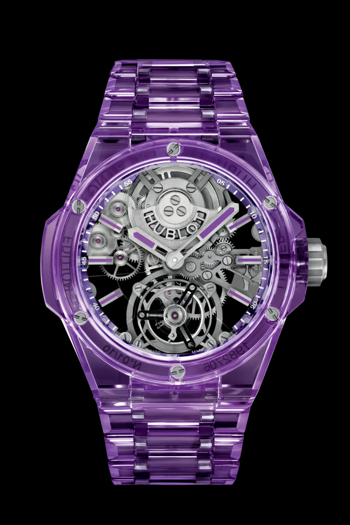 Integrated Tourbillon Full Purple Sapphire 43MM