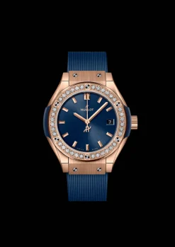 King Gold Blue Diamonds 29MM