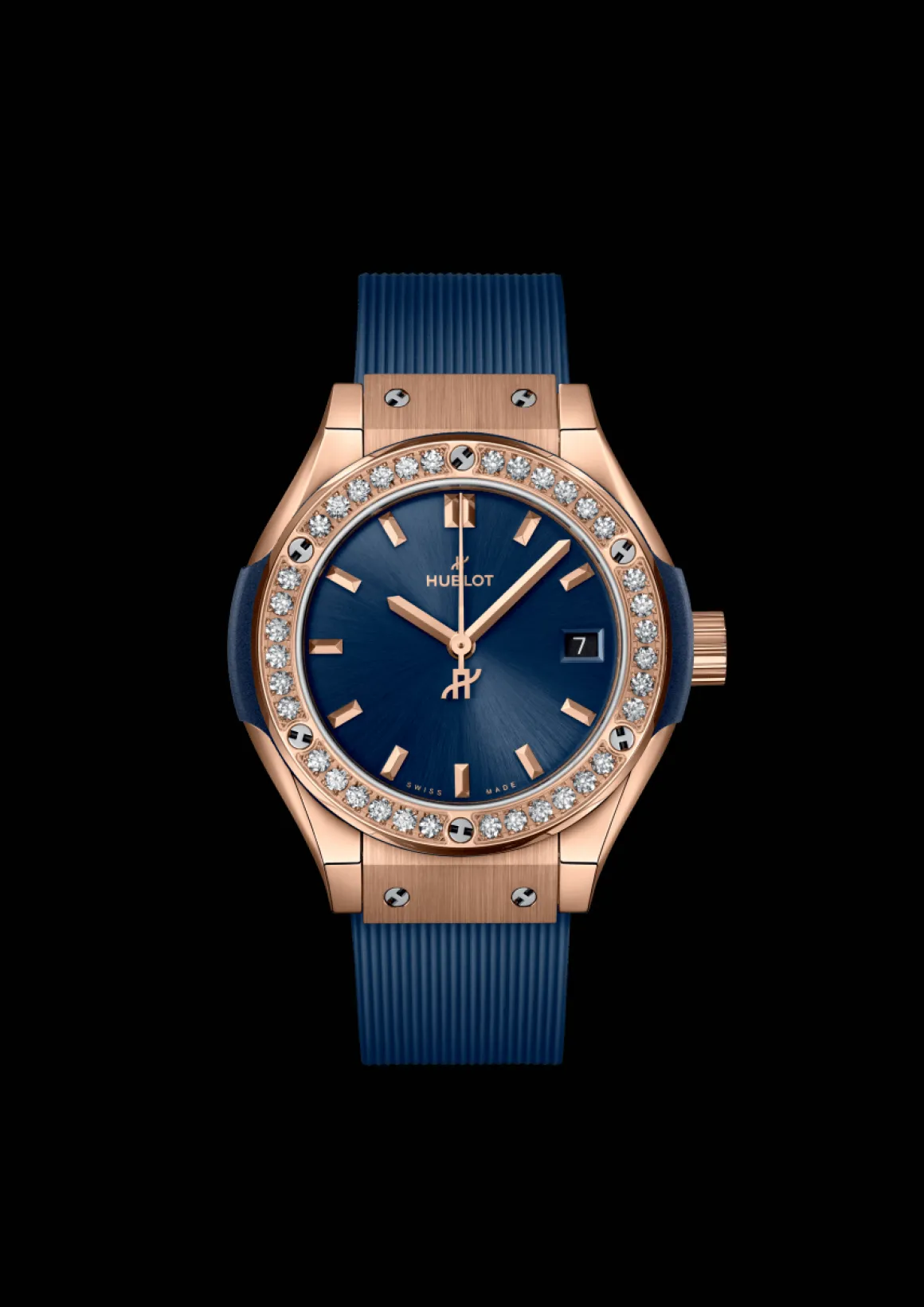 King Gold Blue Diamonds 29MM