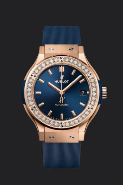 King Gold Blue Diamonds 38MM