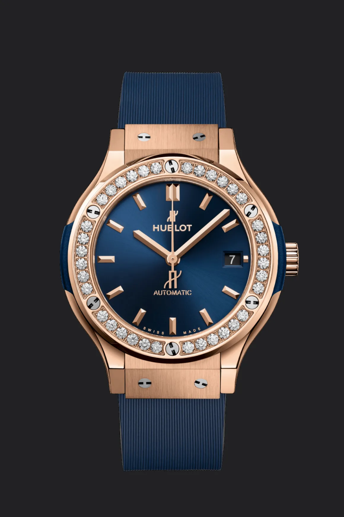 King Gold Blue Diamonds 38MM