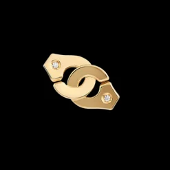 Mono boucle d’oreille Menottes dinh van R8 or jaune et diamants
