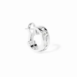 Mono Créole Pulse or blanc et diamants