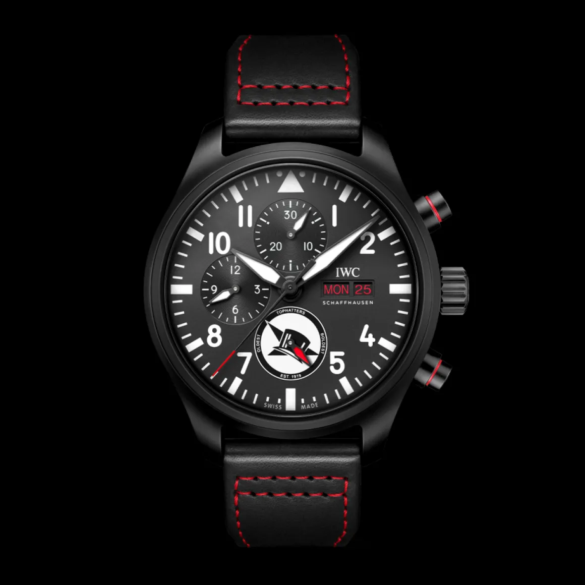 Montre d’Aviateur Chronographe Édition «Tophatters»