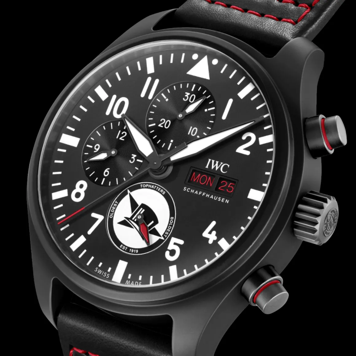 Montre d’Aviateur Chronographe Édition «Tophatters»