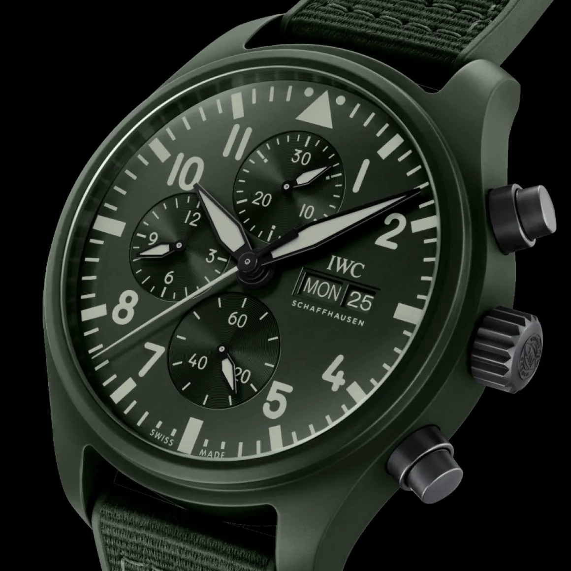 Montre d’Aviateur Chronographe TOP GUN Edition «Woodland»