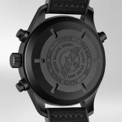 Montre d’Aviateur Double Chronographe Top Gun Ceratanium