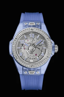 One Click Blue Sapphire Diamonds 39MM