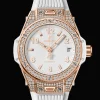 One Click King Gold White Pavé 39MM