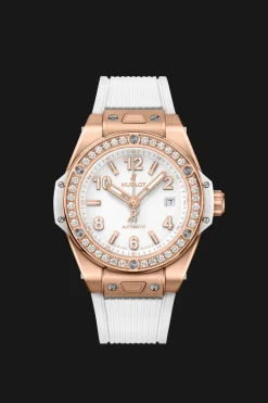 One Click King Gold White Diamonds 33MM