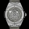 One Click Sang Bleu Steel Grey Diamonds 39MM