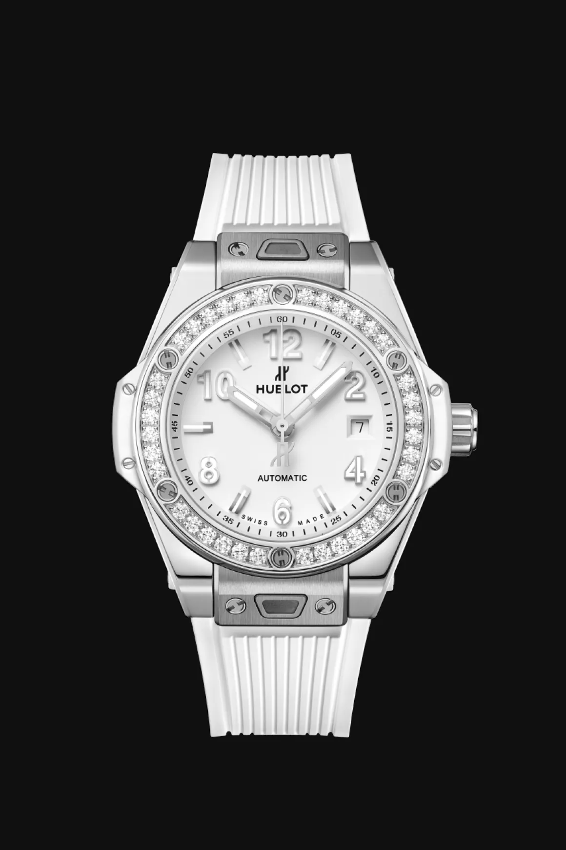 One Click Steel White Diamonds 33MM