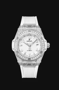 One Click Steel White Pavé 33MM