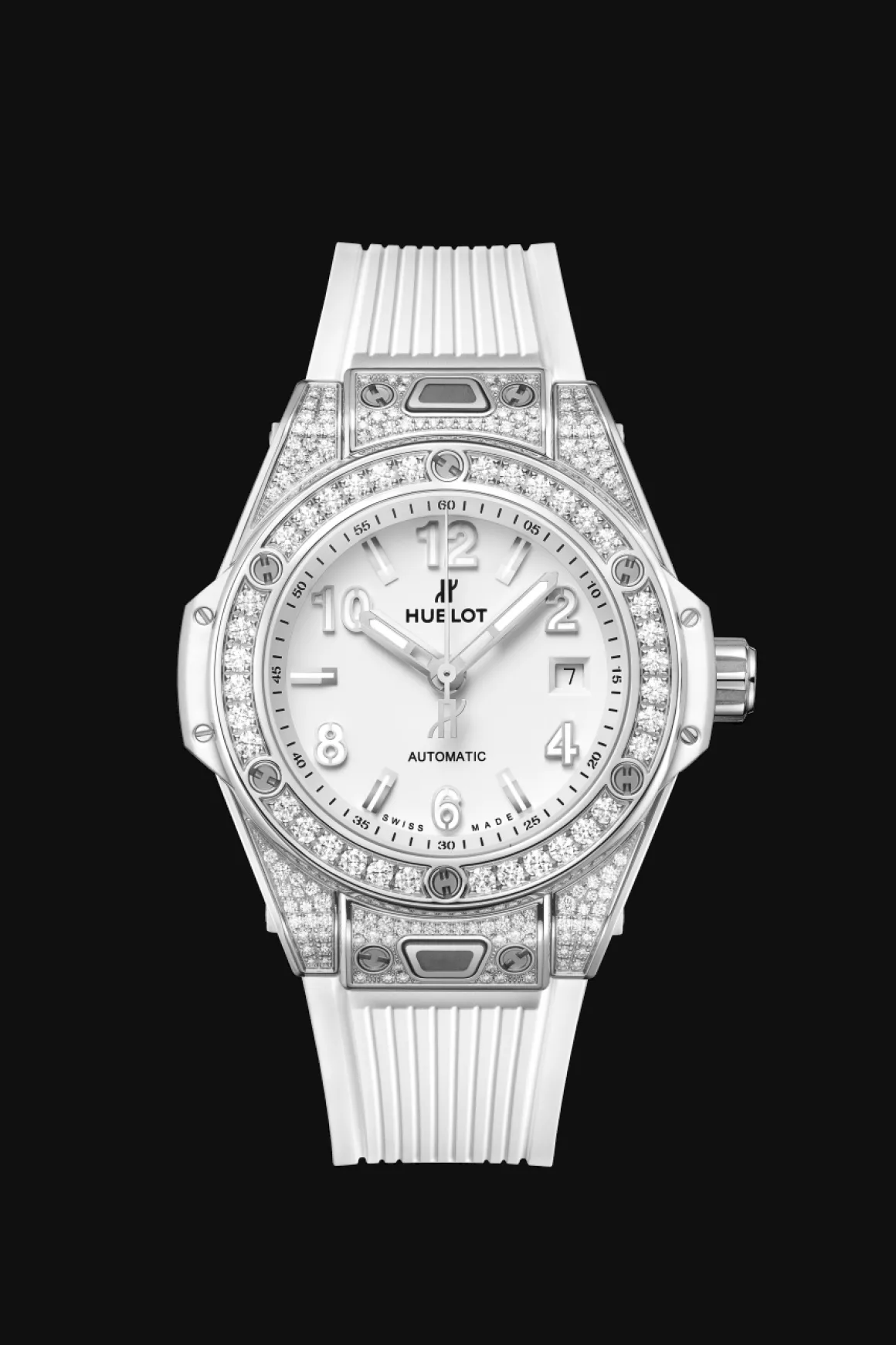 One Click Steel White Pavé 33MM