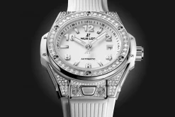 One Click Steel White Pavé 33MM