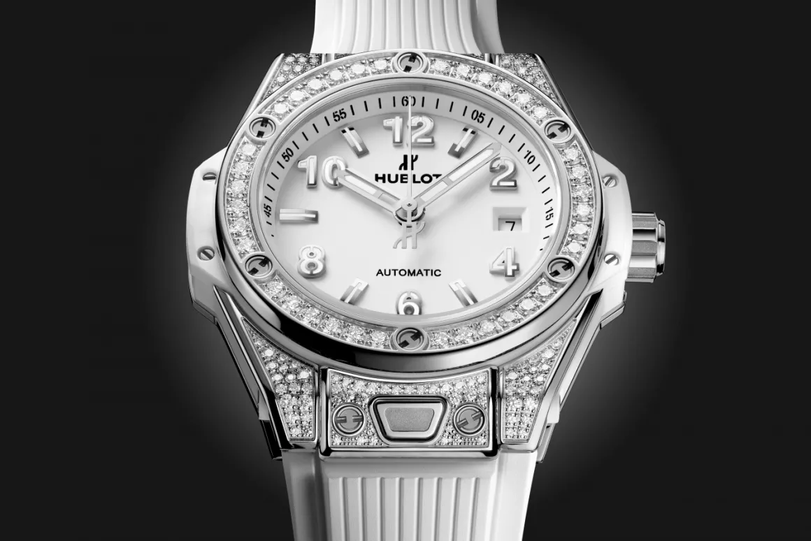 One Click Steel White Pavé 33MM
