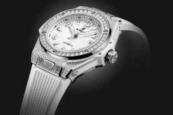 One Click Steel White Pavé 33MM