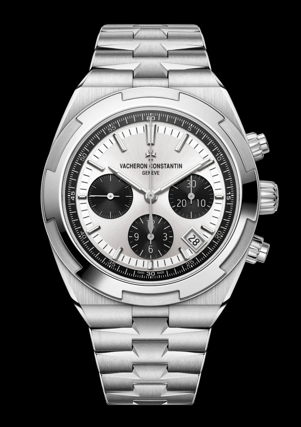 Overseas chronographe acier