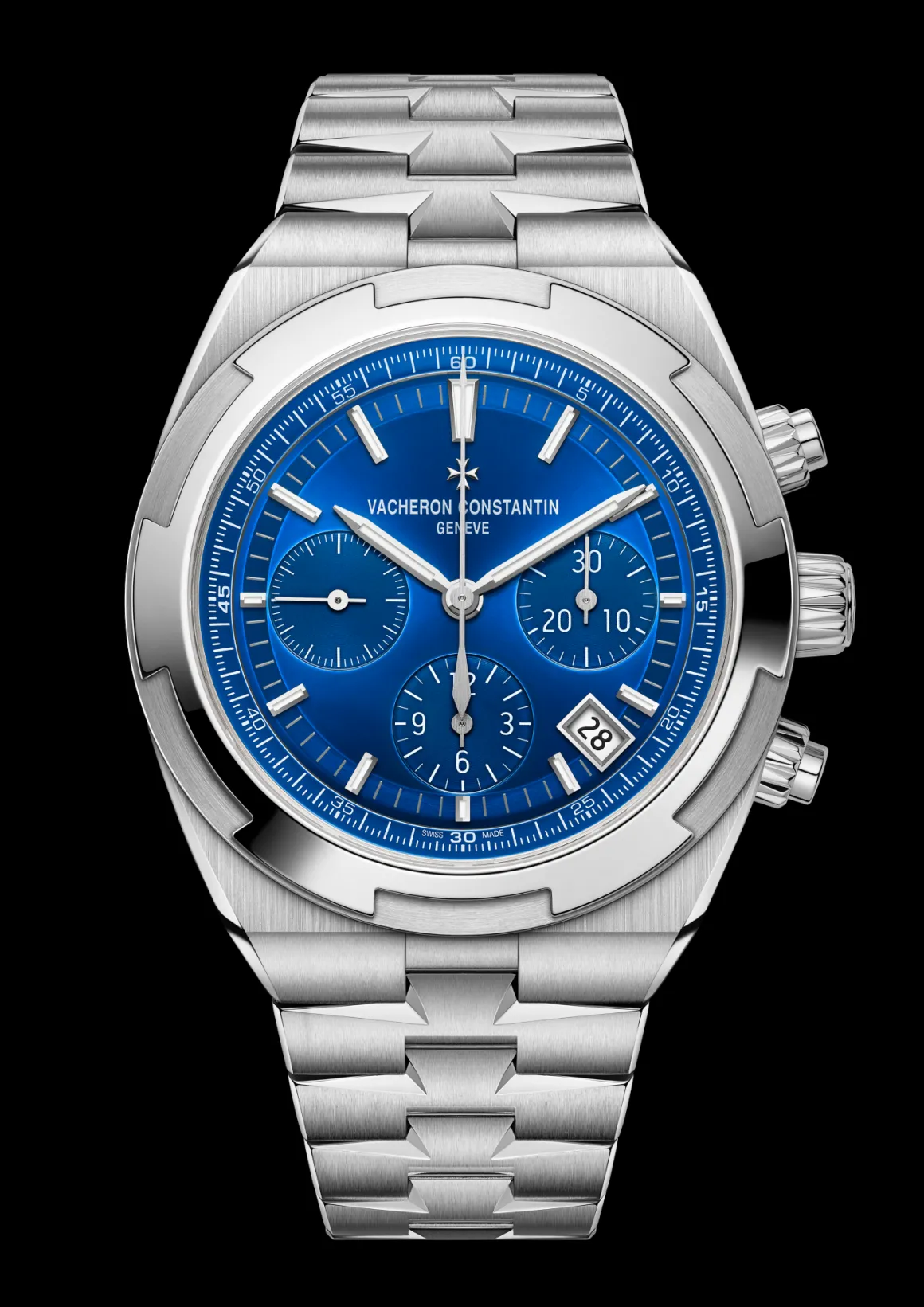 Overseas chronographe acier
