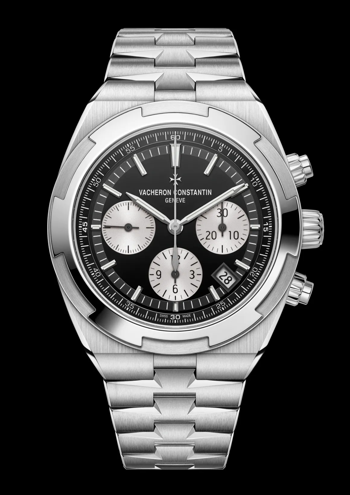 Overseas chronographe acier