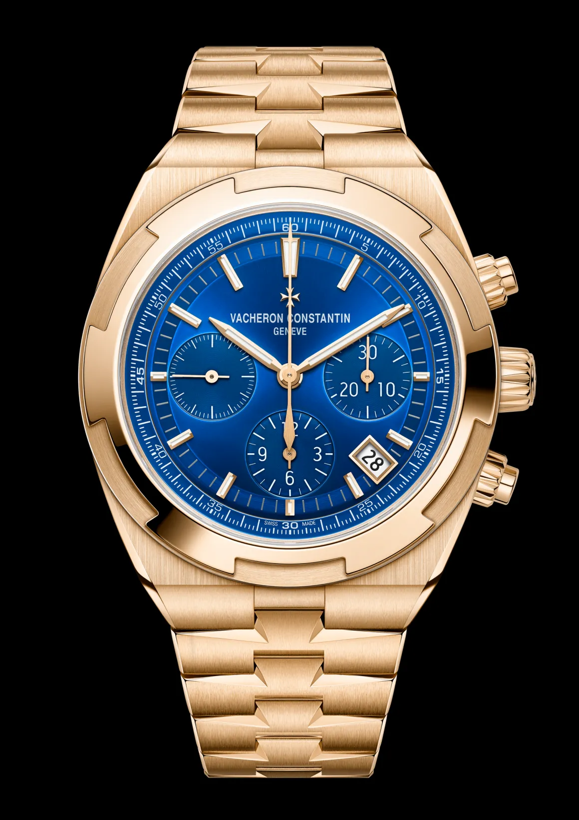 Overseas chronographe or rose