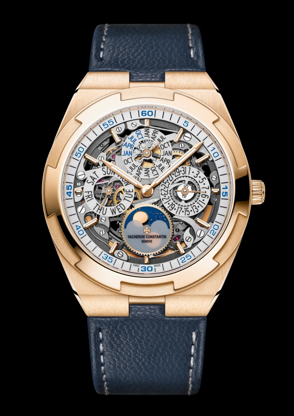 Overseas quantième perpetuel ultra-plat squelette