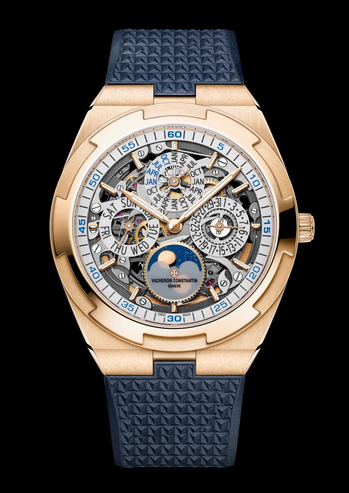 Overseas quantième perpetuel ultra-plat squelette