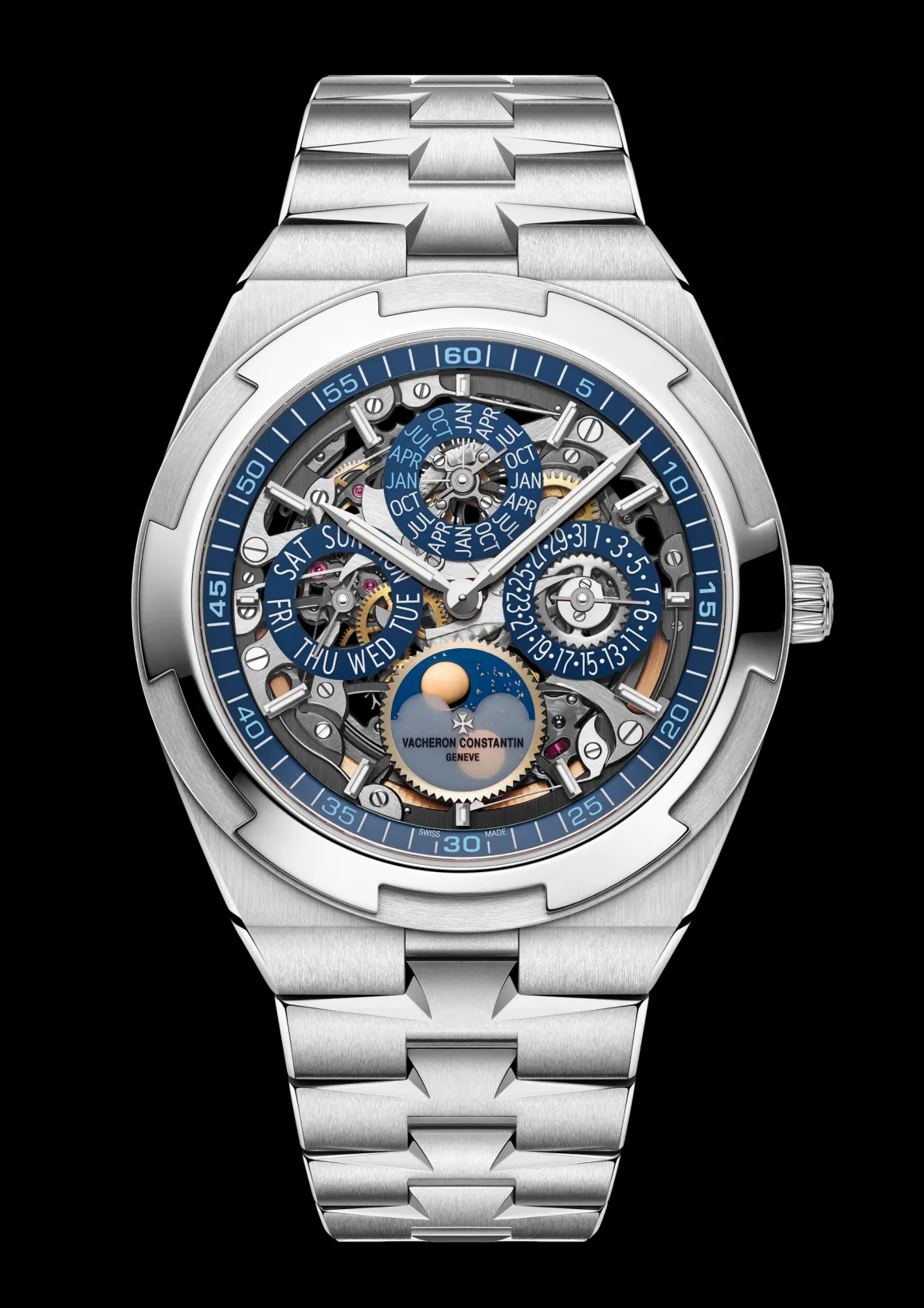 Overseas quantième perpetuel ultra-plat squelette