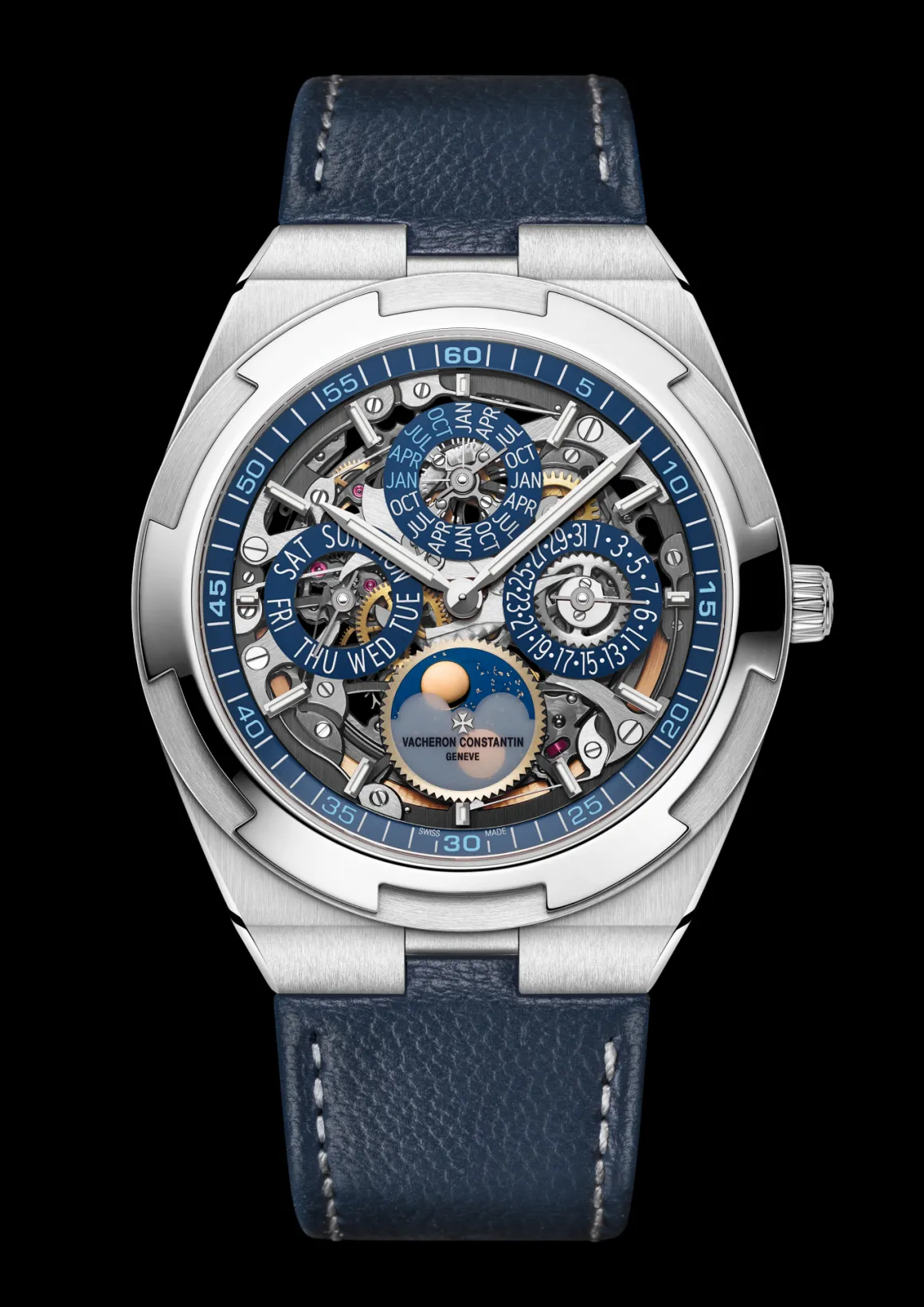 Overseas quantième perpetuel ultra-plat squelette
