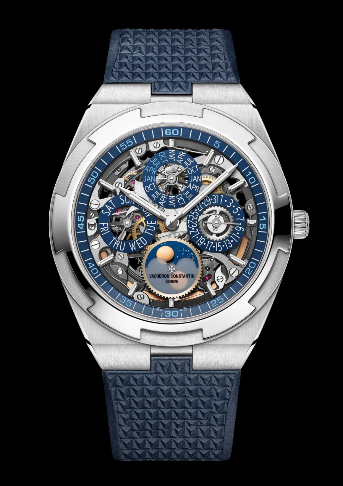 Overseas quantième perpetuel ultra-plat squelette