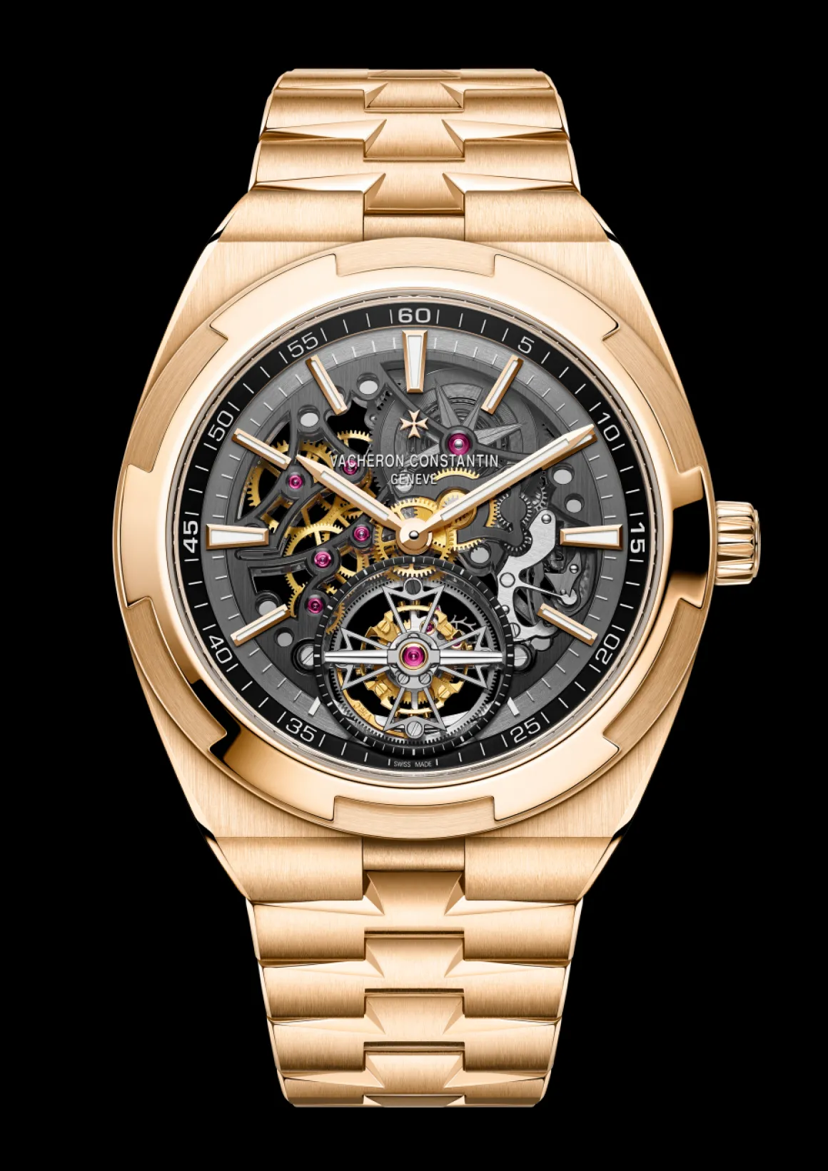 Overseas tourbillon squelette