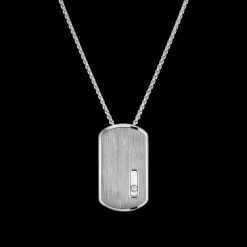 Pendentif GM move titanium naturel