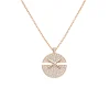 Pendentif Jeux de Liens Harmony moyen modèle Or rose, diamants 085435